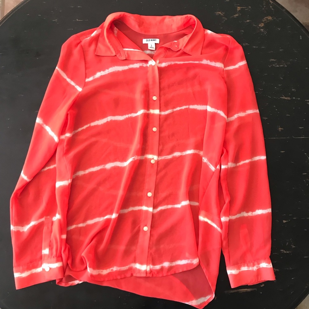 Women’s old navy tie dye blouse size L
